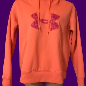 Under Armour neon orange hoodie
